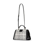 Dolce & Gabbana // Patent Leather Shoulder Bag // Black + White // New