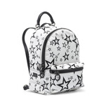 Dolce & Gabbana // Nylon + Leather Star Backpack // White + Black // New