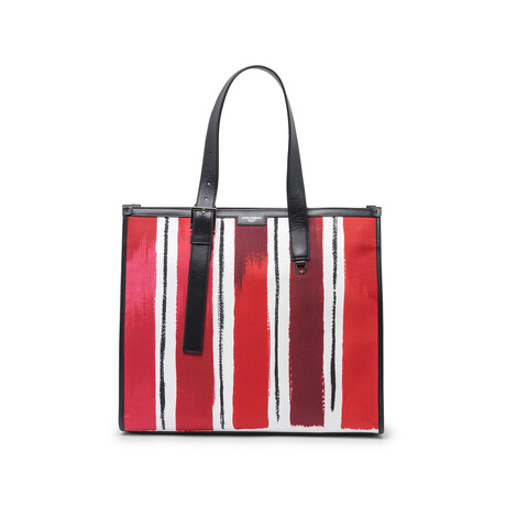 Dolce & Gabbana // Nylon + Leather Tote Bag // Red // New