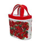 Dolce & Gabbana // Terry Cotton Floral Tote // Red + White // New
