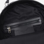 Dolce & Gabbana // Nylon + Leather Star Backpack // White + Black // New