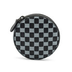 Bottega Veneta // Intrecciato Leather Coin Pouch // Gray-Blue + Black // New