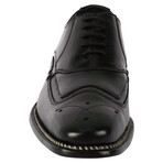 Youth // Men's Leather Brogue Oxford Lace-Up Dress Shoes // Black (US: 11)
