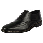 Youth // Men's Leather Brogue Oxford Lace-Up Dress Shoes // Black (US: 9.5)