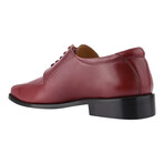 Jade // Men's Leather Oxford Lace-Up Dress Shoes // Burgundy (US: 9.5)