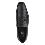 Men's Leather Tassel Slip-On Loafer Shoes // Black (US: 11)