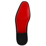 Doblin // Men's Genuine Leather Buckle Slip-On Loafer Shoes // Crocodile Pattern // Black (US: 12)