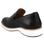 Denis // Men's Knitted Upper Tassel Slip-On Loafers // Black (US: 9.5)
