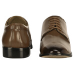 Boseman // Leather Derby Lace-Up Dress Shoes // Tan (US: 7)