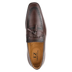 Men's Leather Tassel Slip-On Loafer Shoes // Brown (US: 10.5)
