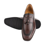 Men's Leather Tassel Slip-On Loafer Shoes // Brown (US: 10)