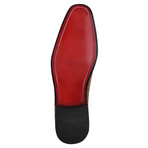 Doblin // Men's Genuine Leather Buckle Slip-On Loafer Shoes // Crocodile Pattern // Cognac (US: 11)