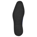 Welkar // Men’s Velvet Buckle Slip-On Loafers Shoes // Navy (US: 10.5)
