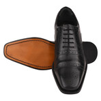 Danis // Men's Leather Derby Lace-Up Dress Shoes // Black (US: 12)