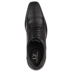 Danis // Men's Leather Derby Lace-Up Dress Shoes // Black (US: 9.5)