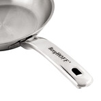 Essentials Belly Shape 18/10 Stainless Steel 4Pc Cookware Set, 2.5Qt. Skillet and 3.2Qt. Sauce Pan with Metal Lids