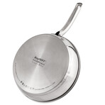 Essentials Belly Shape 18/10 Stainless Steel 2.5Qt., 11", Metal Lid