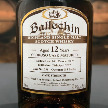 Edradour Ballechin 12 Year Oloroso Sherry // 700 ml