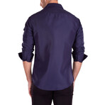Do Me A Solid Long Sleeve Shirt // Navy (3XL)
