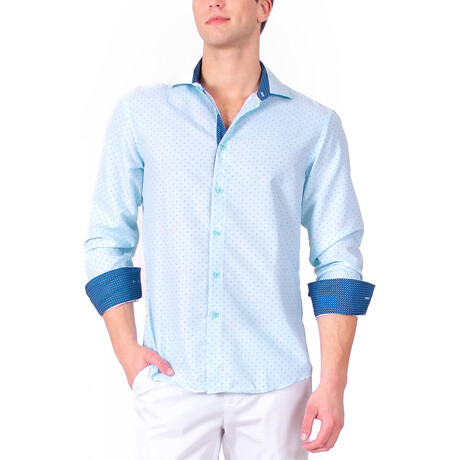 Blazing Shade Long Sleeve Shirt // Turquoise (S)