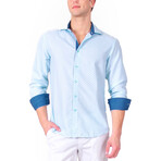 Blazing Shade Long Sleeve Shirt // Turquoise (S)