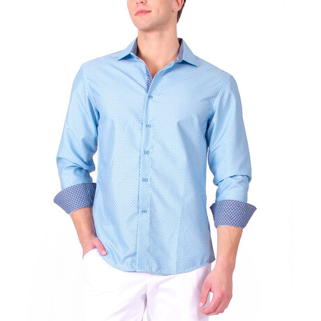 Sizzle Style Long Sleeve Shirt // Blue (S)