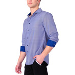 Sizzling Tone Long Sleeve Shirt // Navy (L)