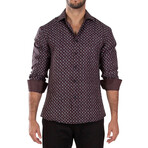 Square Dance Long Sleeve Shirt // Black (XL)