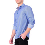 Sizzling Tone Long Sleeve Shirt // Blue (L)