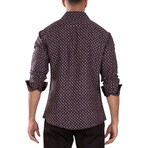 Square Dance Long Sleeve Shirt // Black (L)