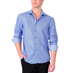 Sizzling Tone Long Sleeve Shirt // Blue (M)