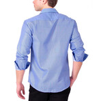 Sizzling Tone Long Sleeve Shirt // Blue (S)