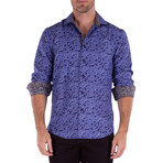 In love With Paisley Long Sleeve Shirt // Blue (M)