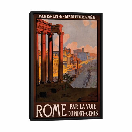Rome Travel Poster by Studio W (26"H x 18"W x 1.5"D)