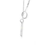 Gucci // 18k White Gold Lariat Necklace // 19.68" // Store Display