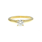 Cartier // 18k Yellow Gold 1895 Solitaire Diamond Engagement Ring // Ring Size: 5.75 // Store Display
