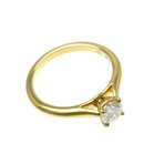 Cartier // 18k Yellow Gold 1895 Solitaire Diamond Engagement Ring // Ring Size: 5.75 // Store Display
