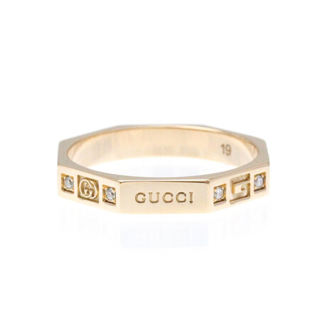 Gucci // 18k Rose Gold Octagonal Diamond Ring // Ring Size: 8.75 // Store Display