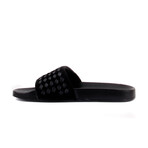 Men's Leather + Suede Slippers // Black (Euro: 45)