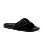 Men's Leather + Suede Slippers // Black (Euro: 42)