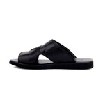Men's Leather Outdoor Slippers // Black (Euro: 40)
