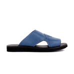 Men's Leather Outdoor Slippers // Denim Blue (Euro: 44)
