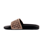 Men's Leather + Suede Slippers // Sand (Euro: 43)