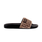 Men's Leather + Suede Slippers // Sand (Euro: 45)