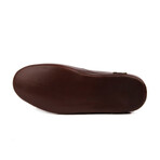 Men's Leather Home Slippers // Brown (Euro: 45)