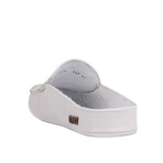 Men's Leather Home Slippers // White (Euro: 44)