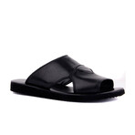 Men's Leather Outdoor Slippers // Black (Euro: 45)
