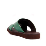 Men's Leather Outdoor Slippers // Green (Euro: 45)
