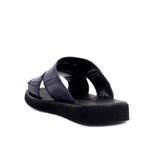 Men's Leather Outdoor Slippers // Navy Blue (Euro: 41)