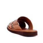 Men's Leather Outdoor Slippers // Tan (Euro: 40)